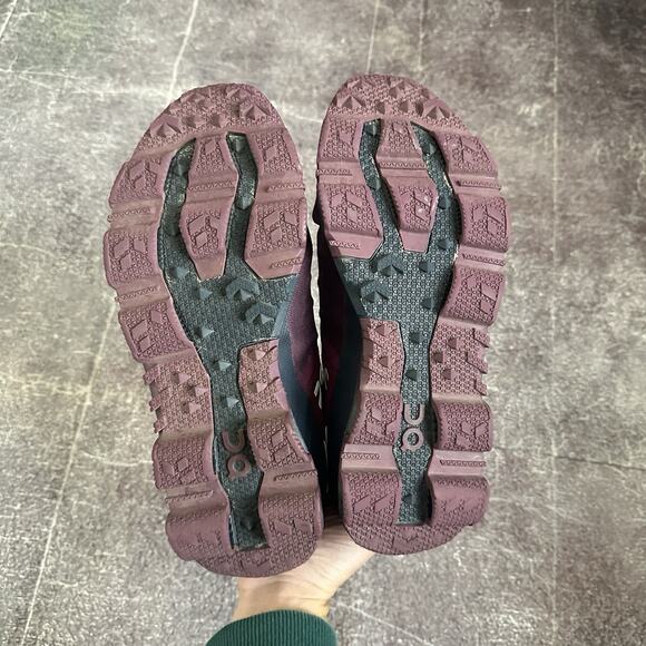 Womens On Cloudventure Trail Running Lace Up Mulberry Maroon Salmon Orange Sz 10 - Picture 6 of 7